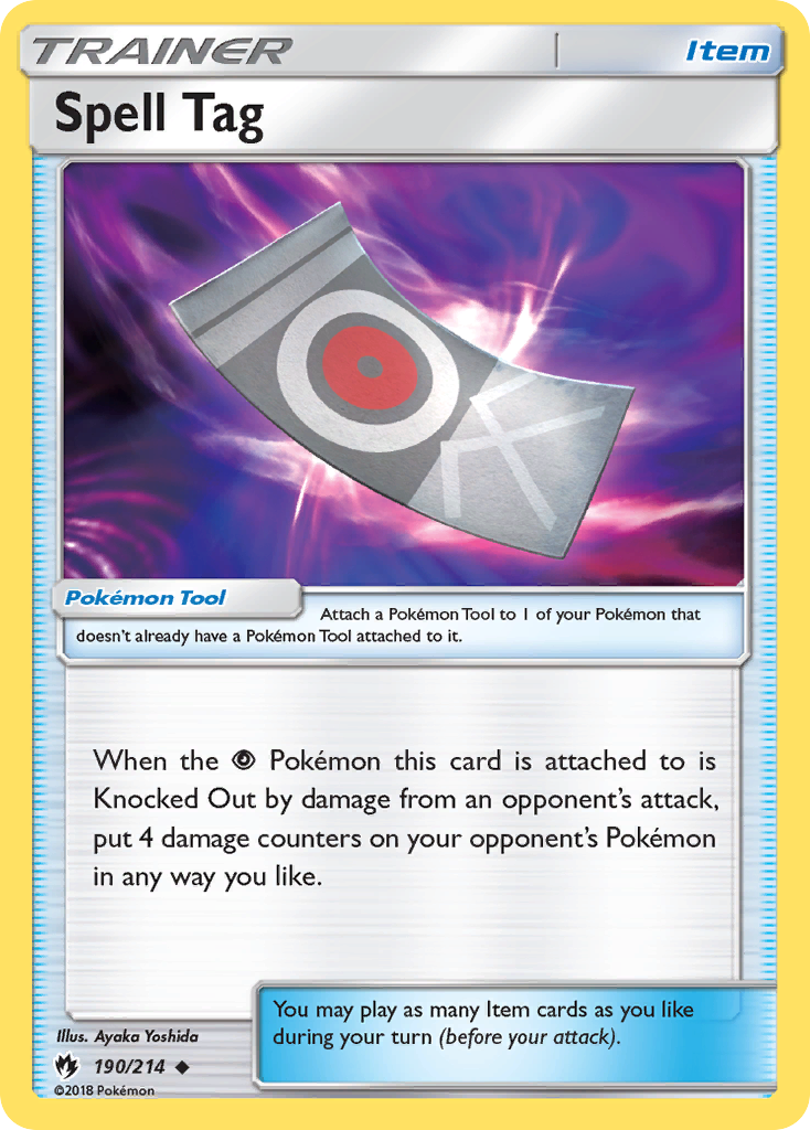 Spell Tag (190/214) [Sun & Moon: Lost Thunder] | Play N Trade Winnipeg