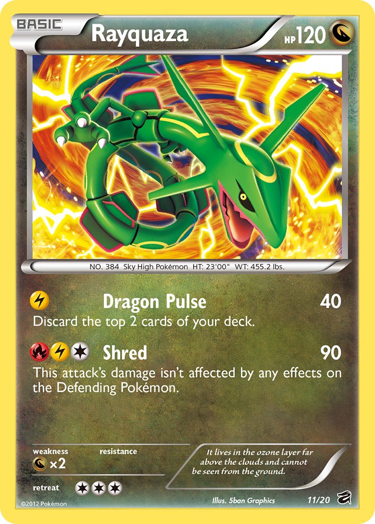 Rayquaza (11/20) (Blister Exclusive) [Black & White: Dragon Vault] | Play N Trade Winnipeg