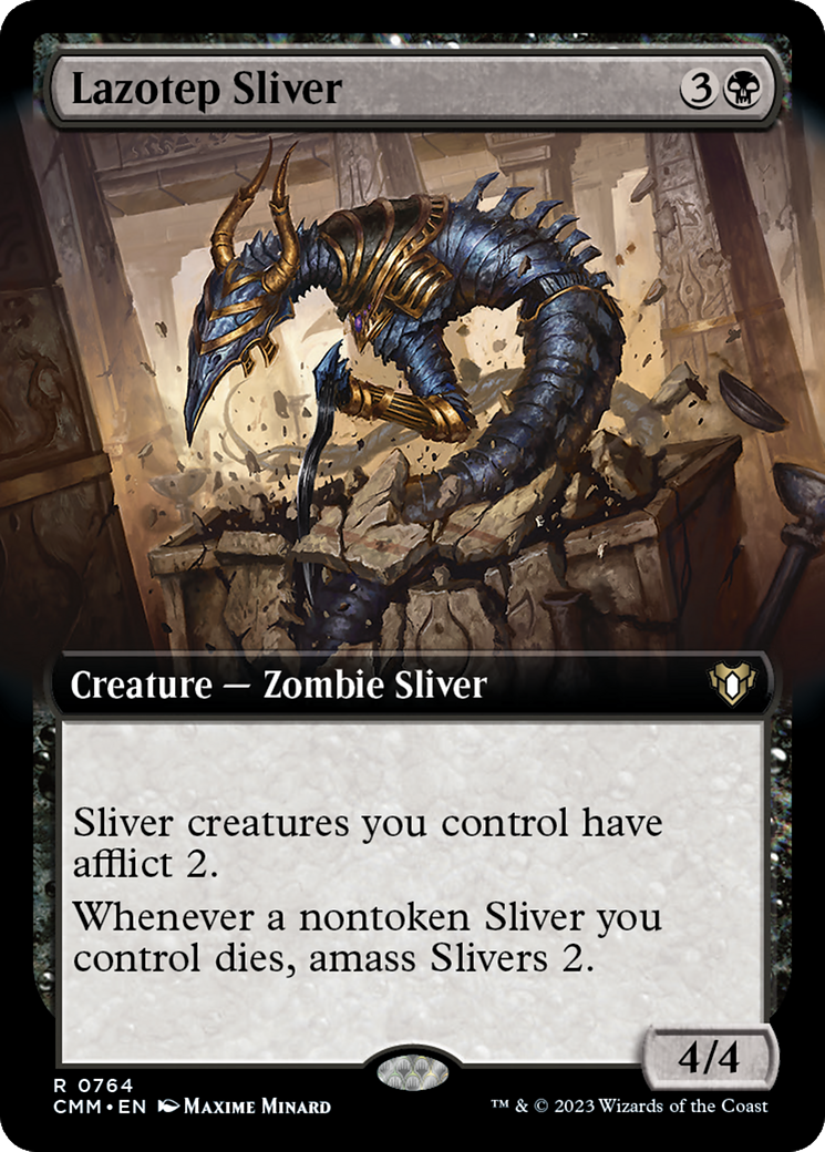 Lazotep Sliver (Extended Art) [Commander Masters] | Play N Trade Winnipeg