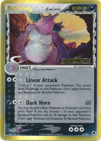 Nidoking (6/101) (Delta Species) (Stamped) [EX: Dragon Frontiers] | Play N Trade Winnipeg