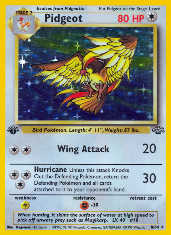 Pidgeot (8/64) [Jungle 1st Edition] | Play N Trade Winnipeg