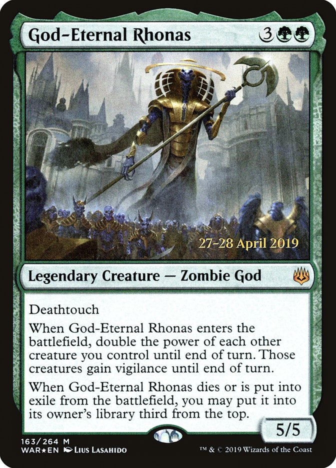 God-Eternal Rhonas  [War of the Spark Prerelease Promos] | Play N Trade Winnipeg