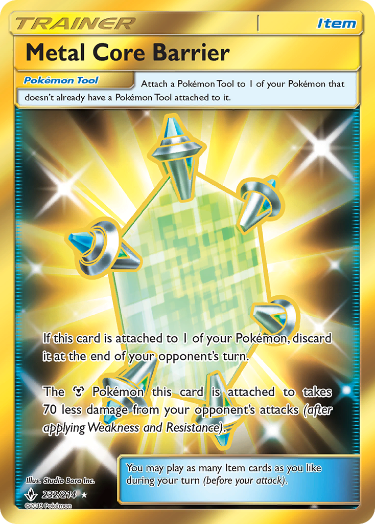 Metal Core Barrier (232/214) [Sun & Moon: Unbroken Bonds] | Play N Trade Winnipeg