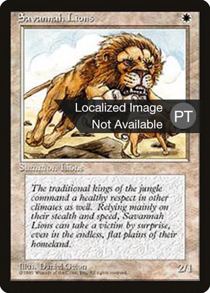 Savannah Lions [Fourth Edition (Foreign Black Border)] | Play N Trade Winnipeg