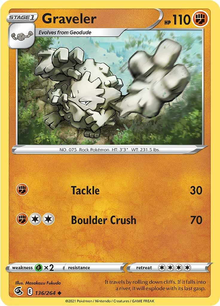 Graveler (136/264) [Sword & Shield: Fusion Strike] | Play N Trade Winnipeg