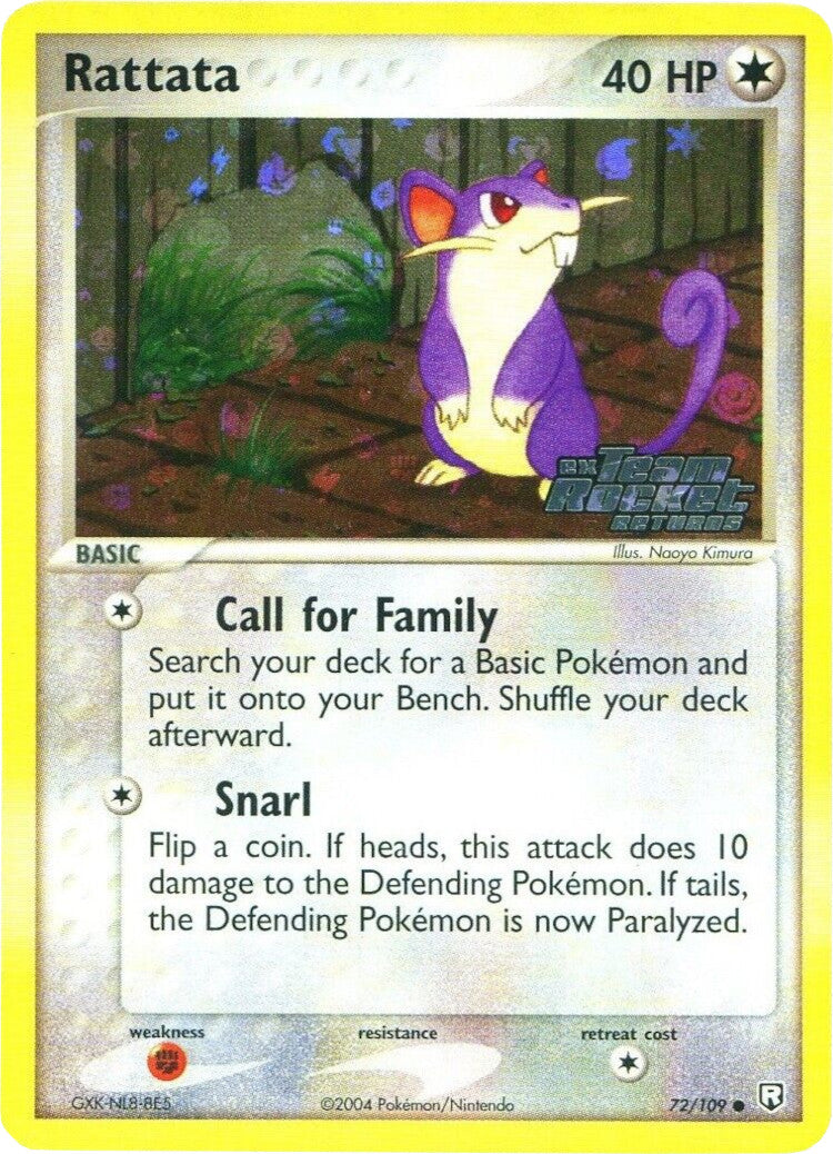 Rattata (72/109) (Stamped) [EX: Team Rocket Returns] | Play N Trade Winnipeg