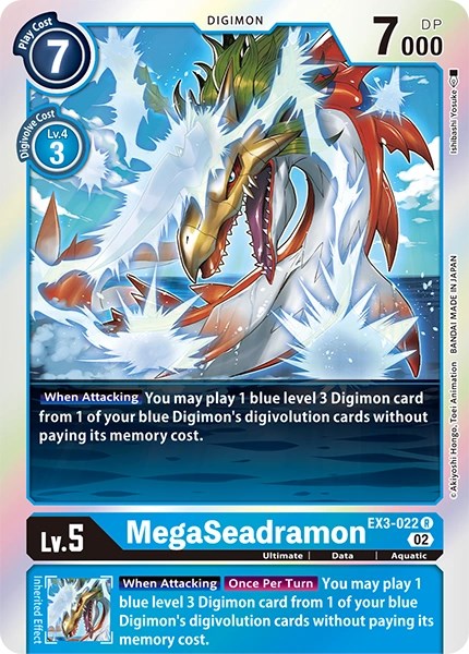 MegaSeadramon [EX3-022] [Revision Pack Cards] | Play N Trade Winnipeg