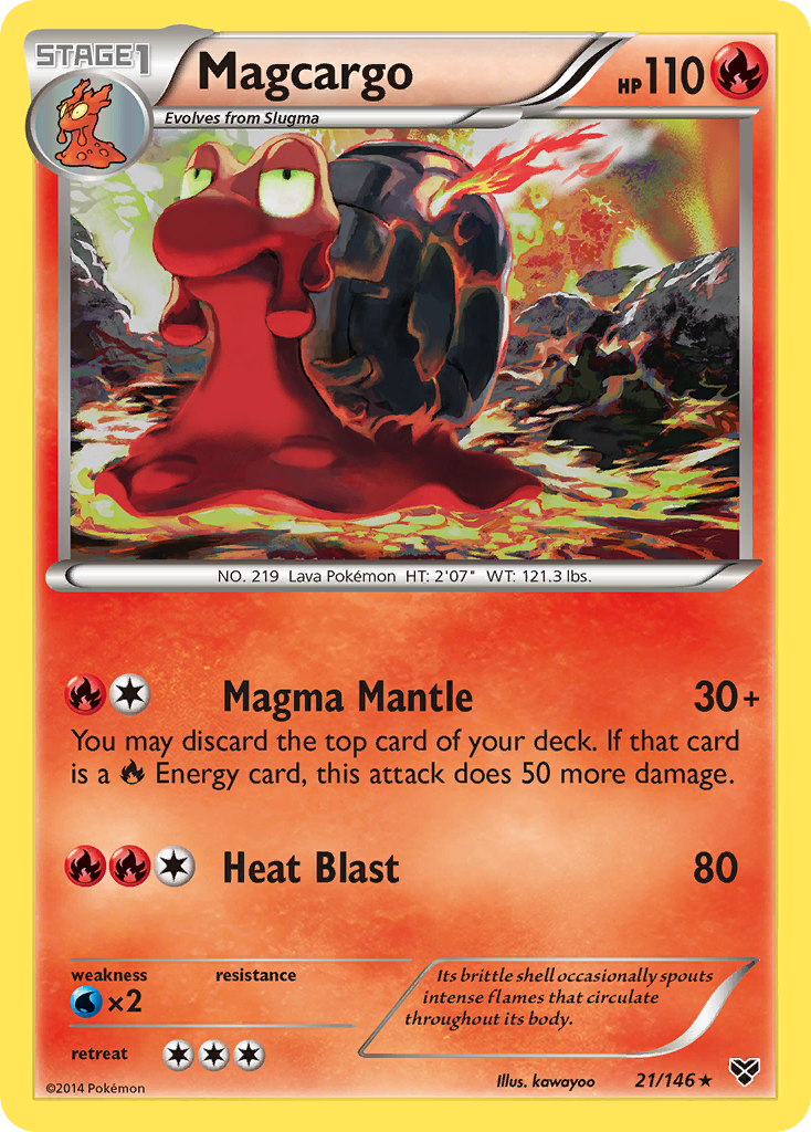 Magcargo (21/146) [XY: Base Set] | Play N Trade Winnipeg