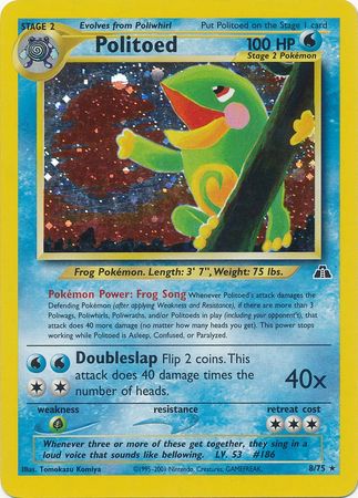 Politoed (8/75) [Neo Discovery Unlimited] | Play N Trade Winnipeg