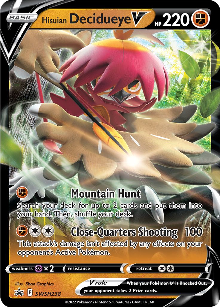 Hisuian Decidueye V (SWSH238) [Sword & Shield: Black Star Promos] | Play N Trade Winnipeg