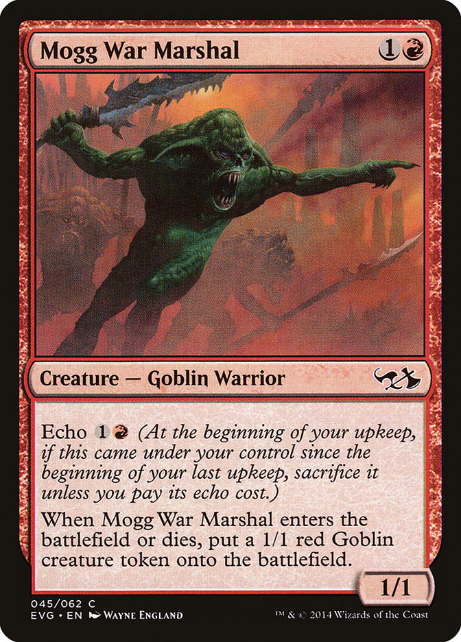 Mogg War Marshal (Elves vs. Goblins) [Duel Decks Anthology] | Play N Trade Winnipeg