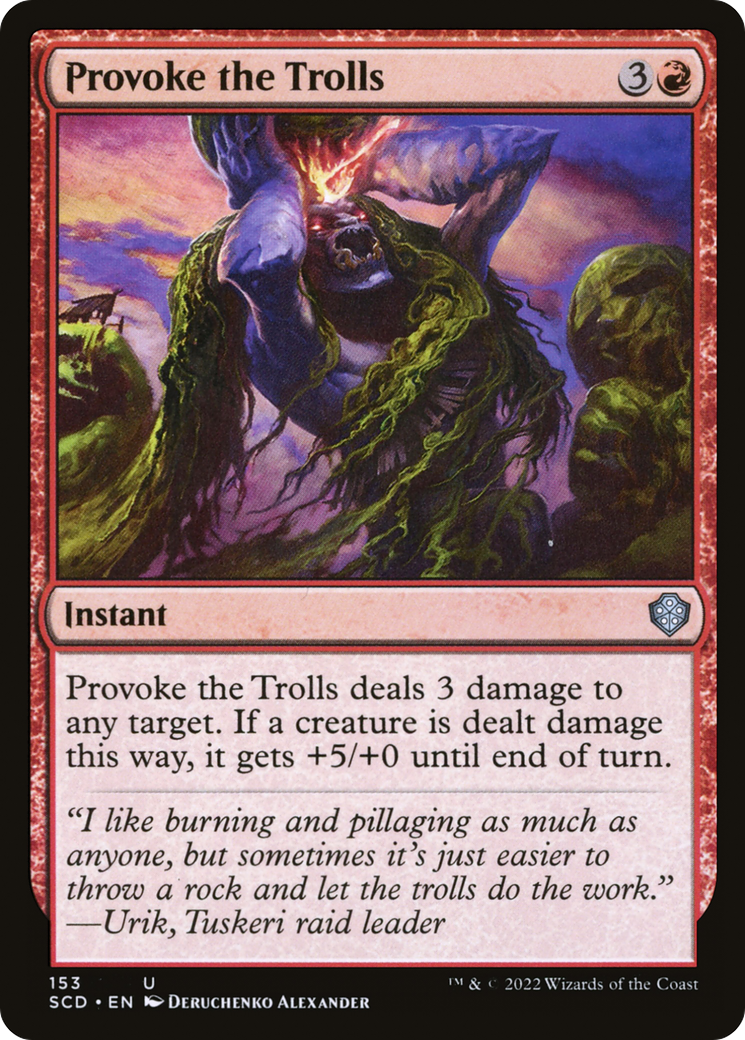Provoke the Trolls [Starter Commander Decks] | Play N Trade Winnipeg