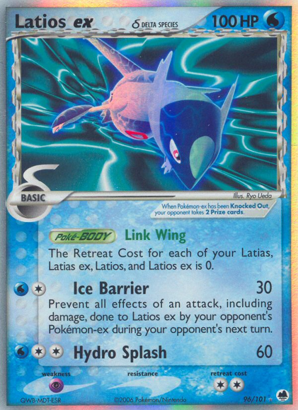 Latios ex (96/101) (Delta Species) [EX: Dragon Frontiers] | Play N Trade Winnipeg