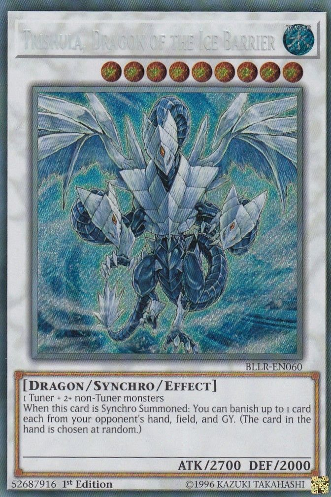 Trishula, Dragon of the Ice Barrier [BLLR-EN060] Secret Rare | Play N Trade Winnipeg