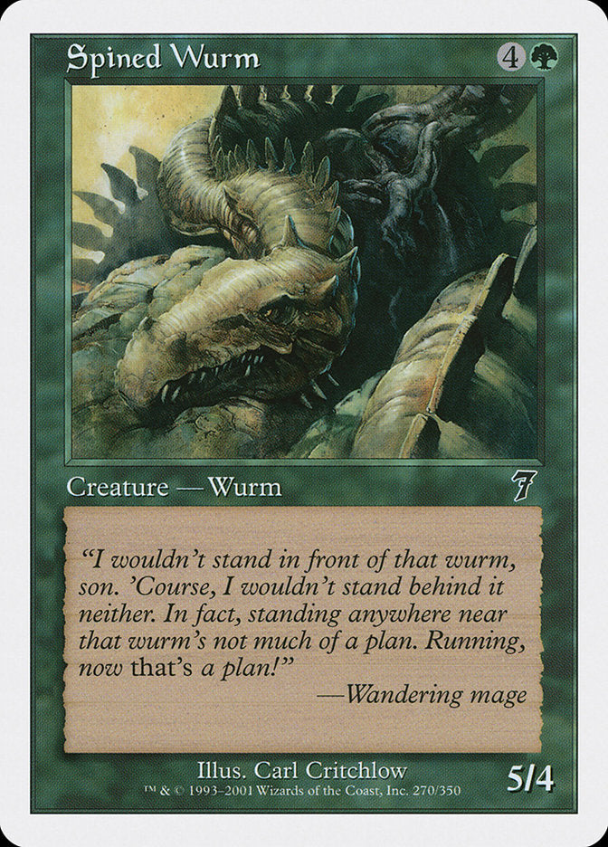 Spined Wurm [Seventh Edition] | Play N Trade Winnipeg