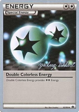 Double Colorless Energy (92/99) (CMT - Zachary Bokhari) [World Championships 2012] | Play N Trade Winnipeg