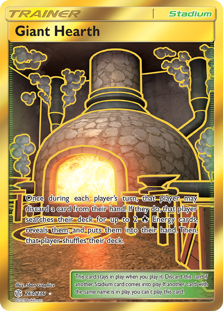 Giant Hearth (263/236) [Sun & Moon: Cosmic Eclipse] | Play N Trade Winnipeg