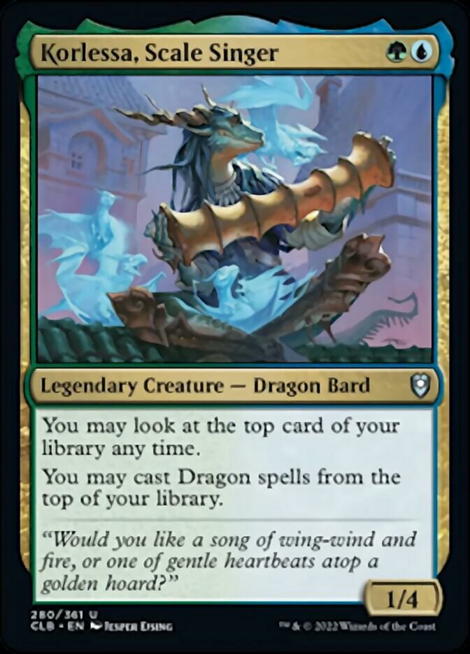 Korlessa, Scale Singer [Commander Legends: Battle for Baldur's Gate] | Play N Trade Winnipeg