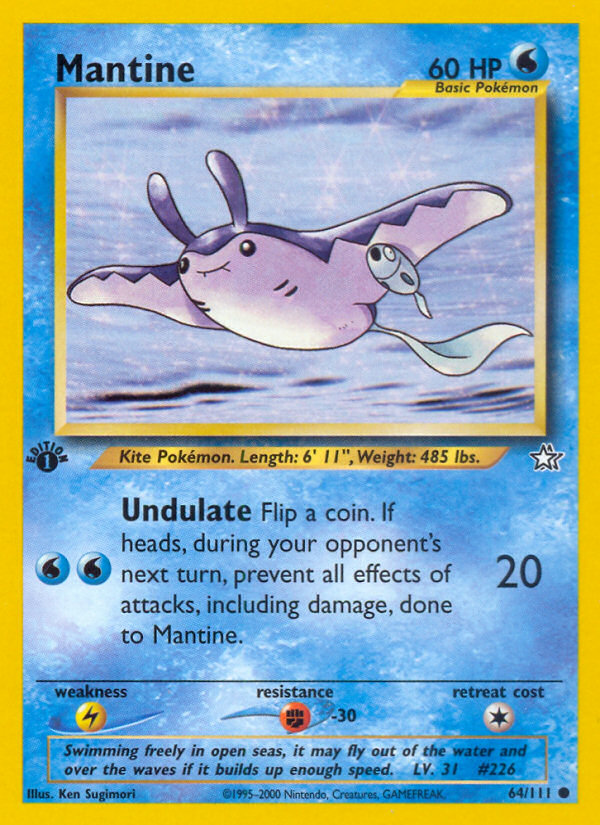 Mantine (64/111) [Neo Genesis 1st Edition] | Play N Trade Winnipeg