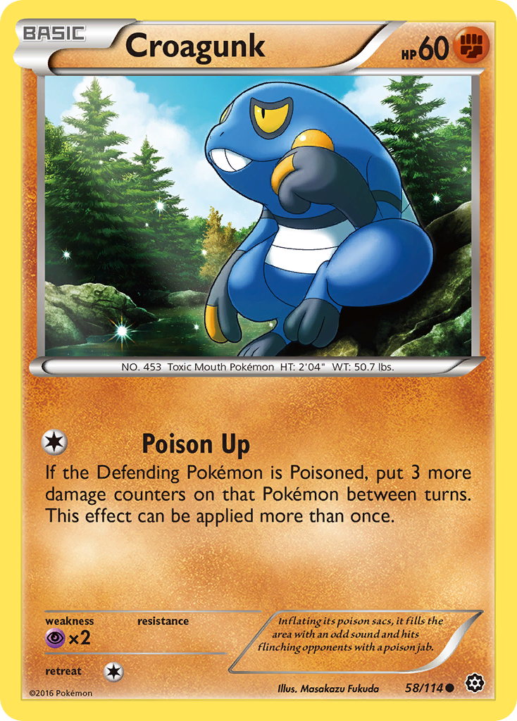 Croagunk (58/114) [XY: Steam Siege] | Play N Trade Winnipeg