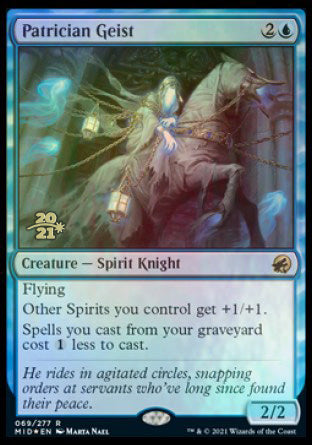 Patrician Geist [Innistrad: Midnight Hunt Prerelease Promos] | Play N Trade Winnipeg