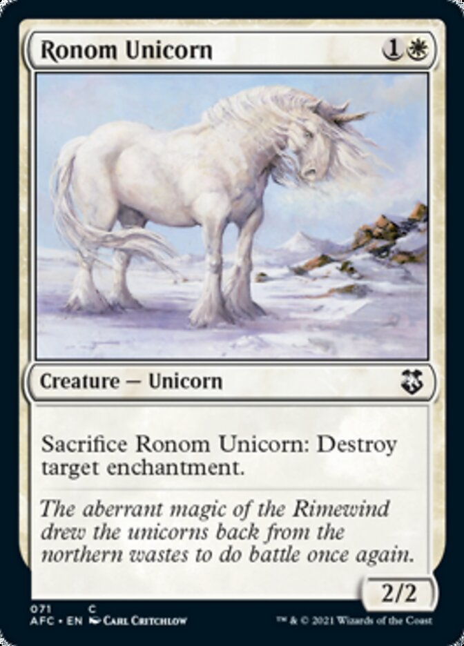 Ronom Unicorn [Dungeons & Dragons: Adventures in the Forgotten Realms Commander] | Play N Trade Winnipeg