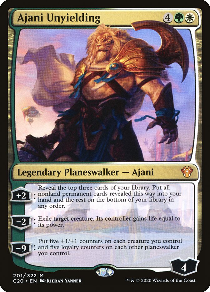 Ajani Unyielding [Commander 2020] | Play N Trade Winnipeg