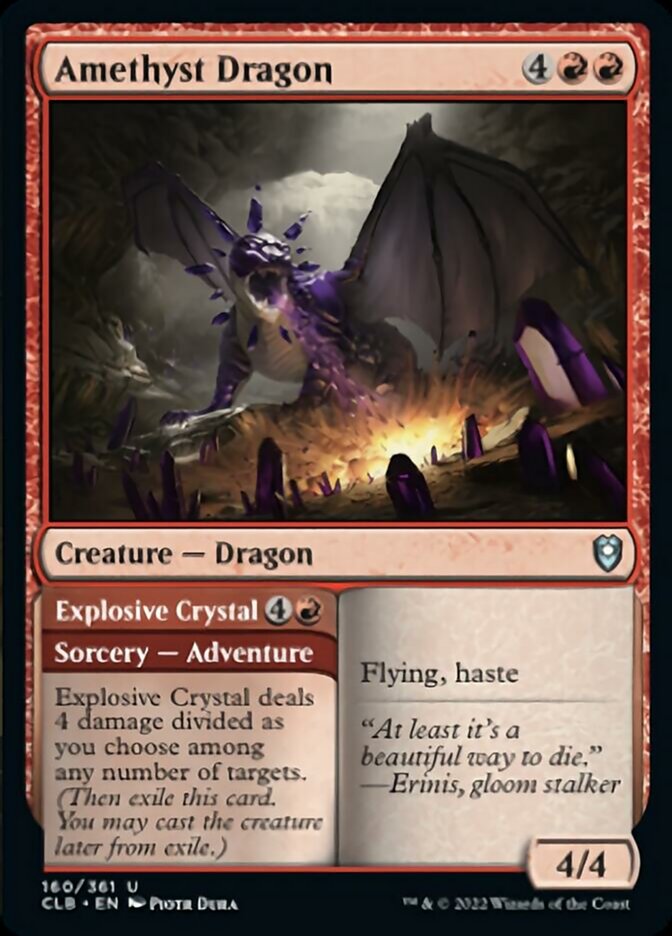 Amethyst Dragon // Explosive Crystal [Commander Legends: Battle for Baldur's Gate] | Play N Trade Winnipeg