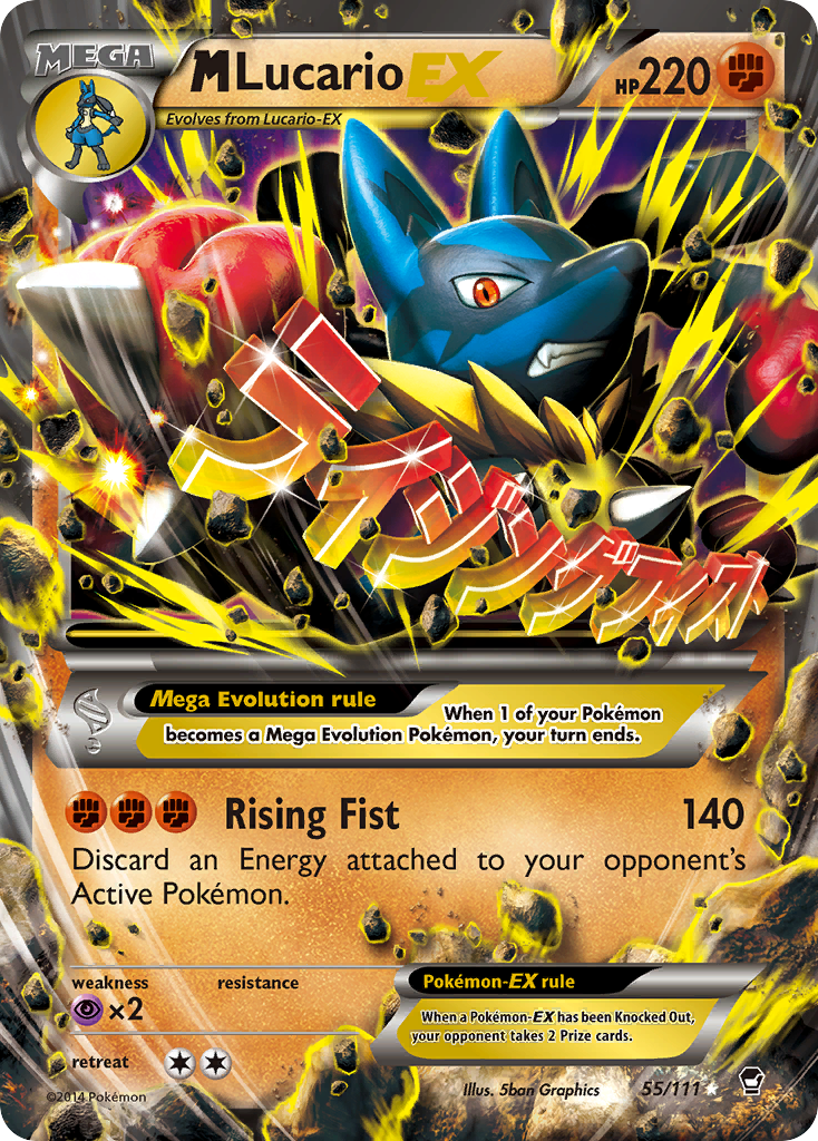 M Lucario EX (55/111) [XY: Furious Fists] | Play N Trade Winnipeg