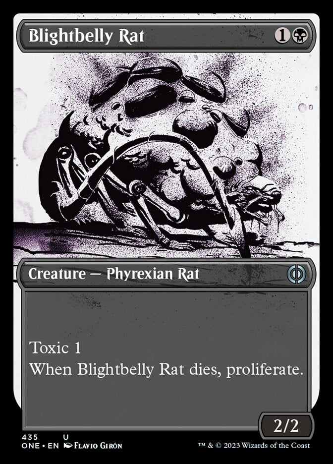 Blightbelly Rat (Showcase Ichor Step-and-Compleat Foil) [Phyrexia: All Will Be One] | Play N Trade Winnipeg