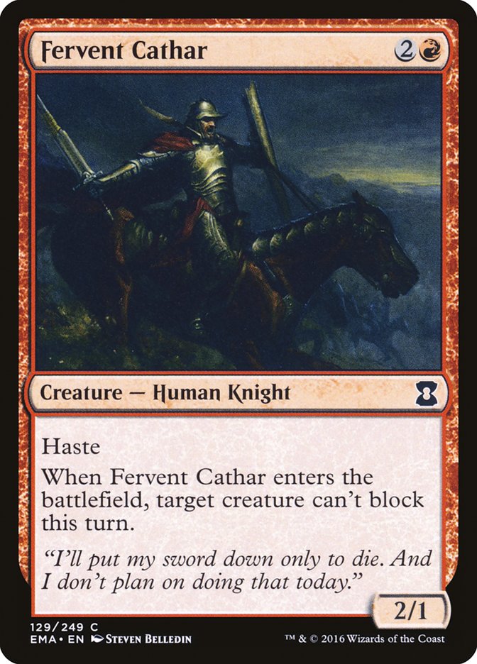 Fervent Cathar [Eternal Masters] | Play N Trade Winnipeg