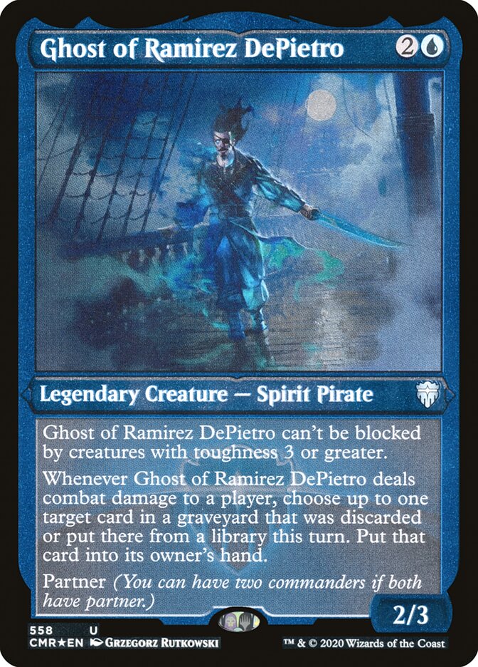 Ghost of Ramirez DePietro (Etched) [Commander Legends] | Play N Trade Winnipeg