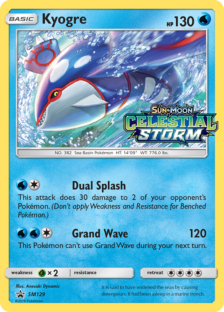 Kyogre (SM129) [Sun & Moon: Black Star Promos] | Play N Trade Winnipeg