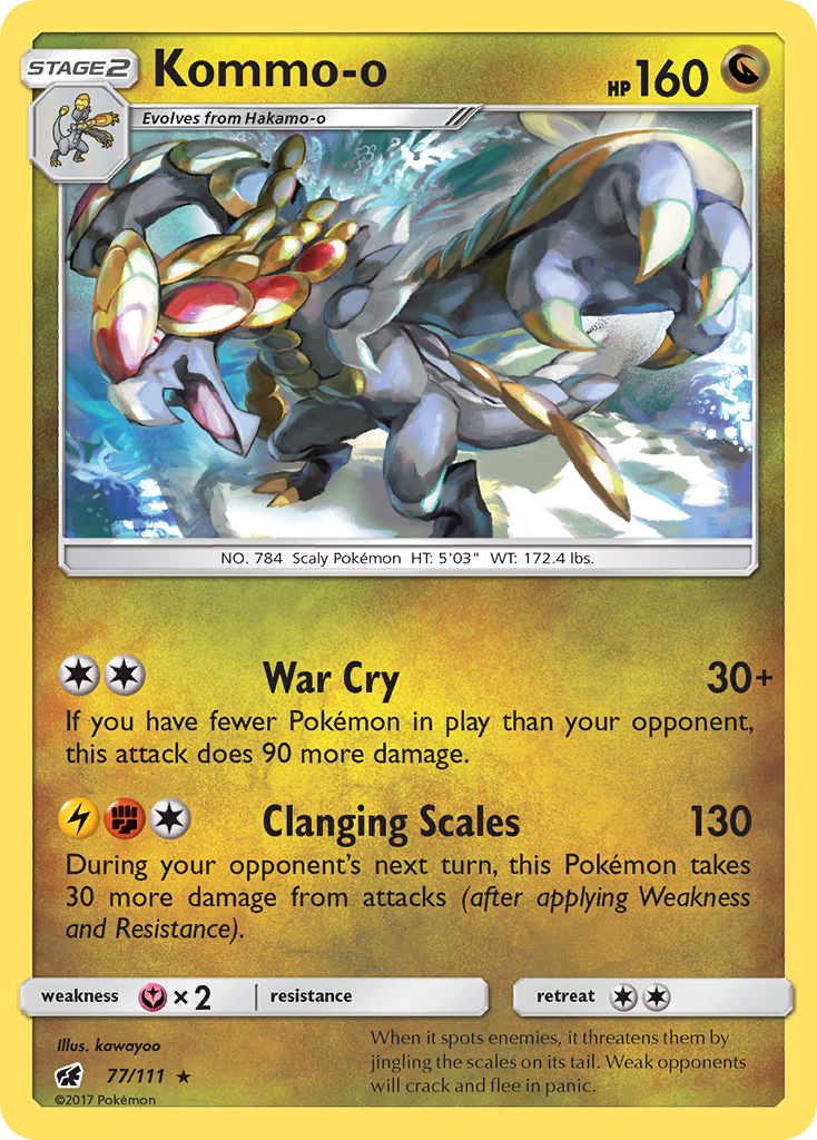 Kommo-o (77/111) [Sun & Moon: Crimson Invasion] | Play N Trade Winnipeg