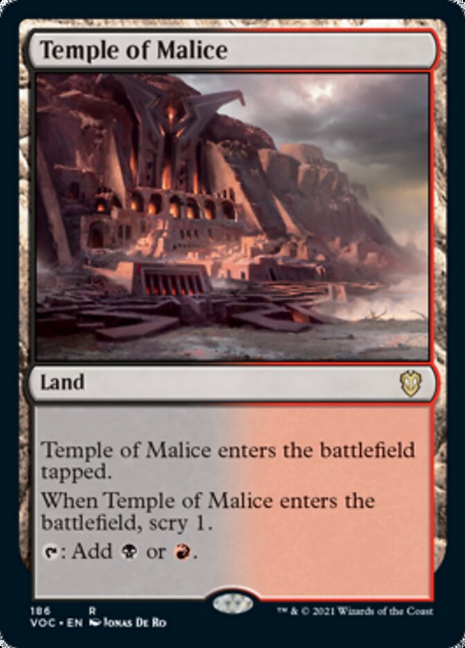 Temple of Malice [Innistrad: Crimson Vow Commander] | Play N Trade Winnipeg