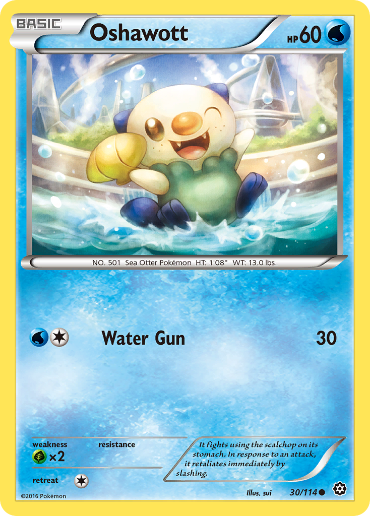 Oshawott (30/114) [XY: Steam Siege] | Play N Trade Winnipeg