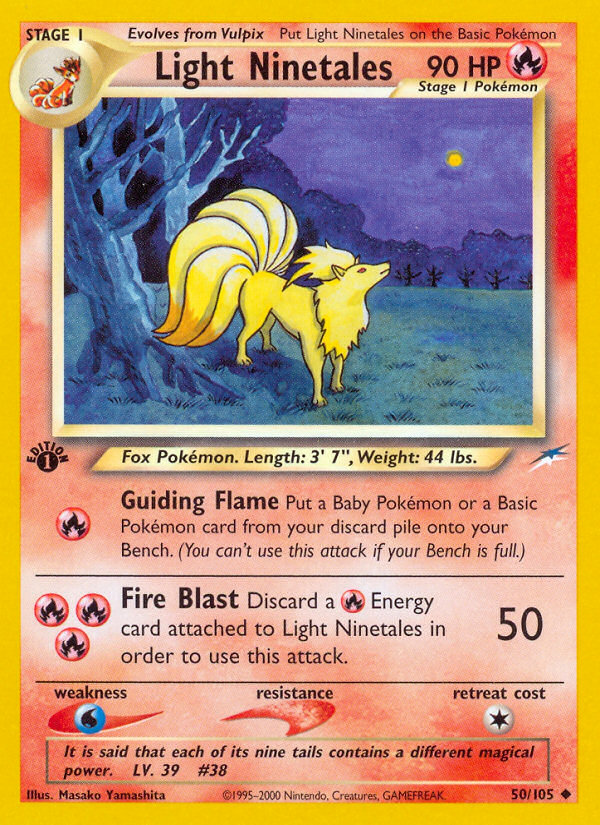 Light Ninetales (50/105) [Neo Destiny 1st Edition] | Play N Trade Winnipeg