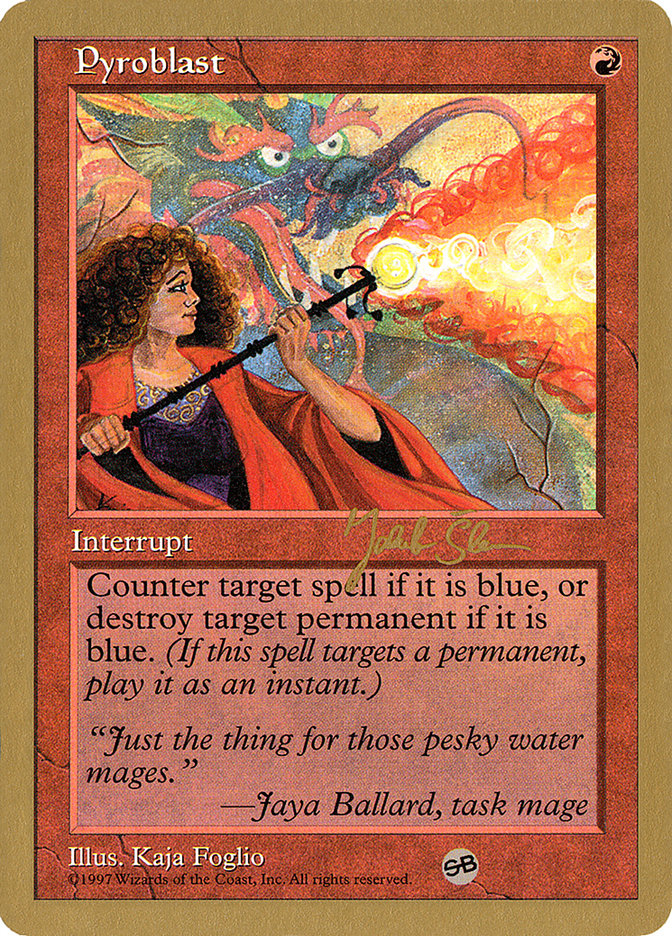 Pyroblast (Jakub Slemr) (SB) [World Championship Decks 1997] | Play N Trade Winnipeg