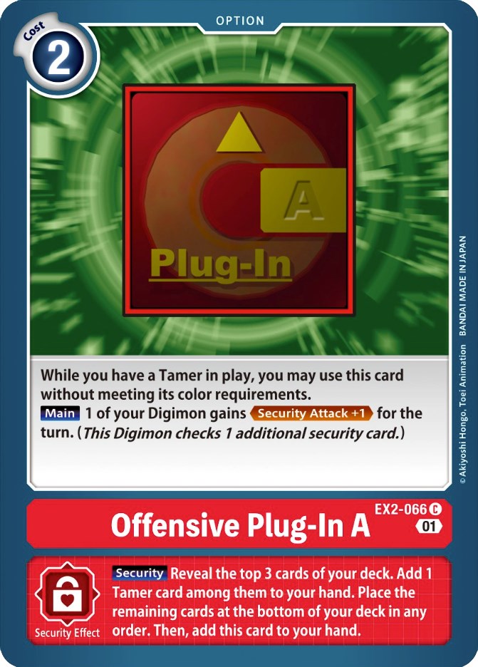 Offensive Plug-In A [EX2-066] [Digital Hazard] | Play N Trade Winnipeg