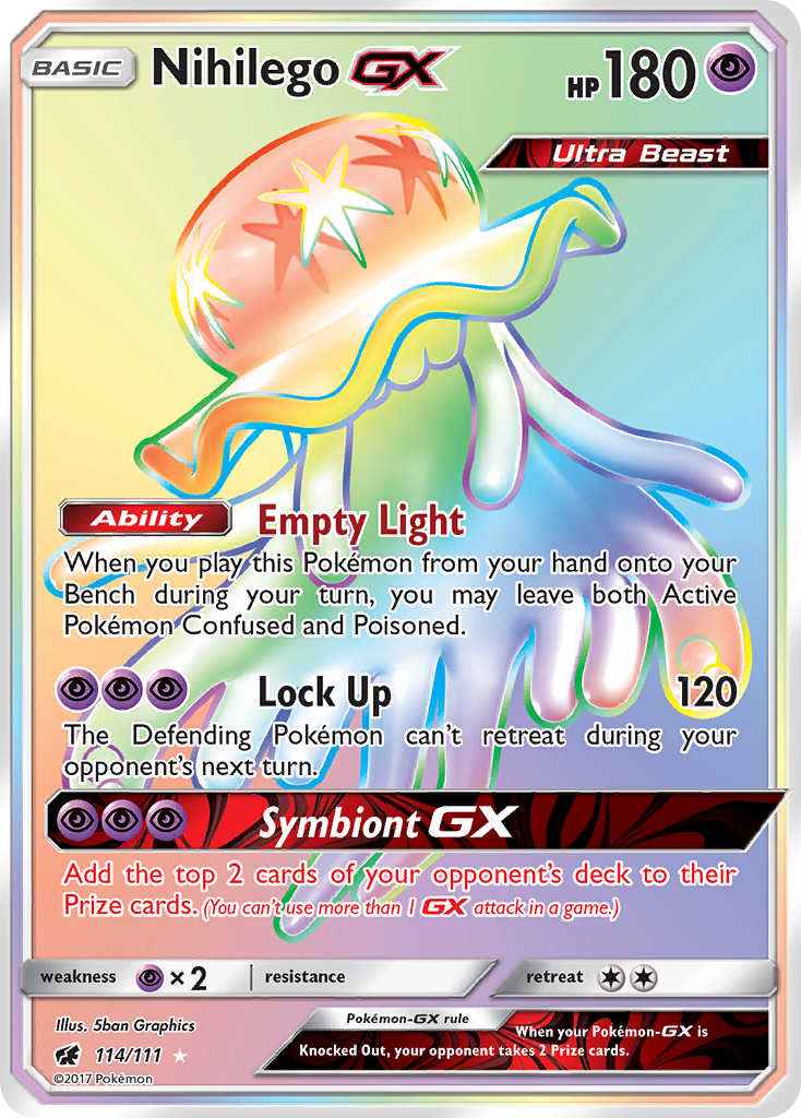 Nihilego GX (114/111) [Sun & Moon: Crimson Invasion] | Play N Trade Winnipeg