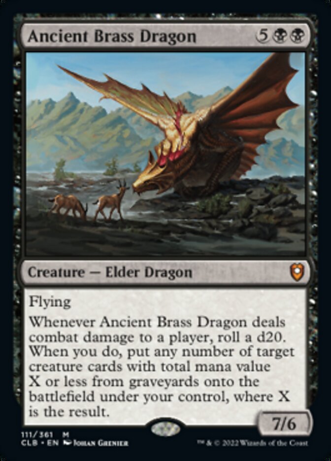 Ancient Brass Dragon [Commander Legends: Battle for Baldur's Gate] | Play N Trade Winnipeg