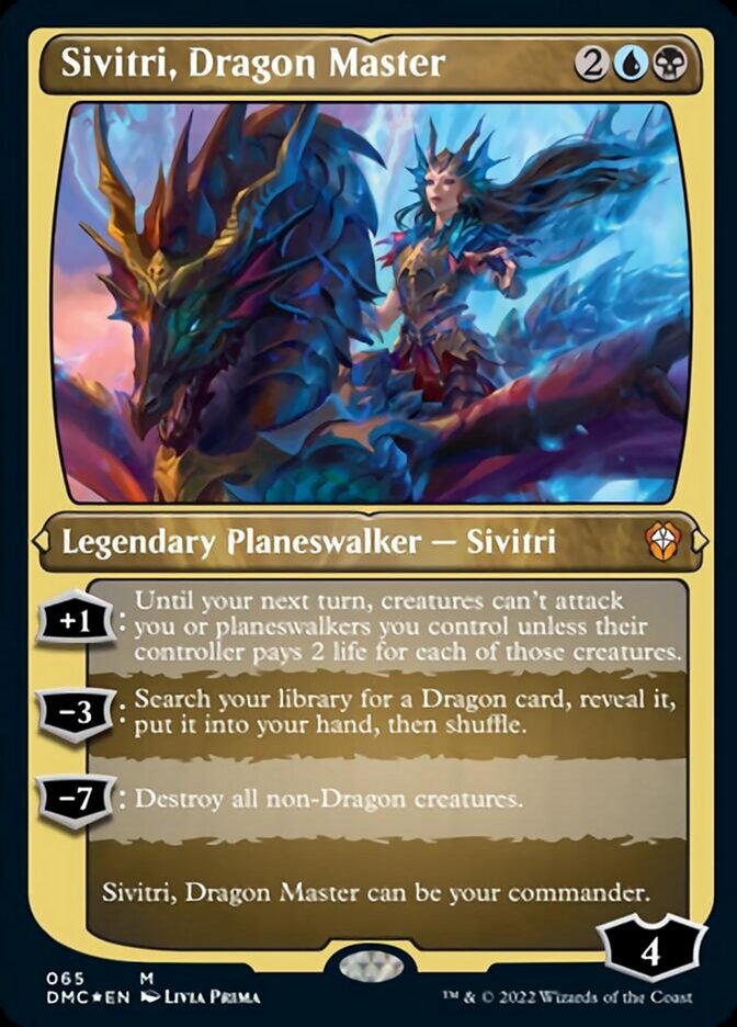 Sivitri, Dragon Master (Foil Etched) [Dominaria United Commander] | Play N Trade Winnipeg