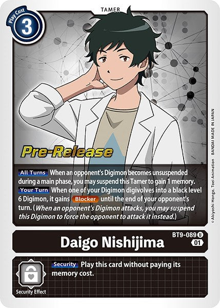 Daigo Nishijima [BT9-089] [X Record Pre-Release Promos] | Play N Trade Winnipeg