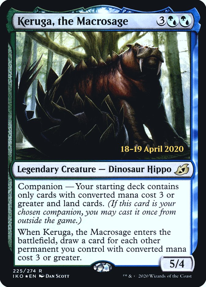 Keruga, the Macrosage  [Ikoria: Lair of Behemoths Prerelease Promos] | Play N Trade Winnipeg