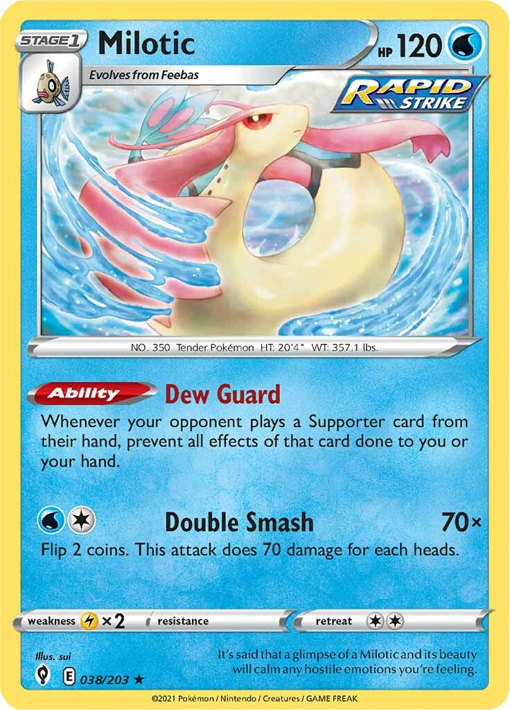 Milotic (038/203) [Sword & Shield: Evolving Skies] | Play N Trade Winnipeg