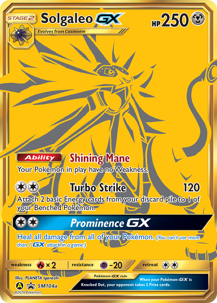 Solgaleo GX (SM104a) [Sun & Moon: Black Star Promos] | Play N Trade Winnipeg