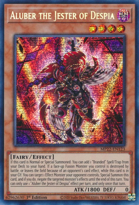 Aluber the Jester of Despia [MP22-EN123] Prismatic Secret Rare | Play N Trade Winnipeg