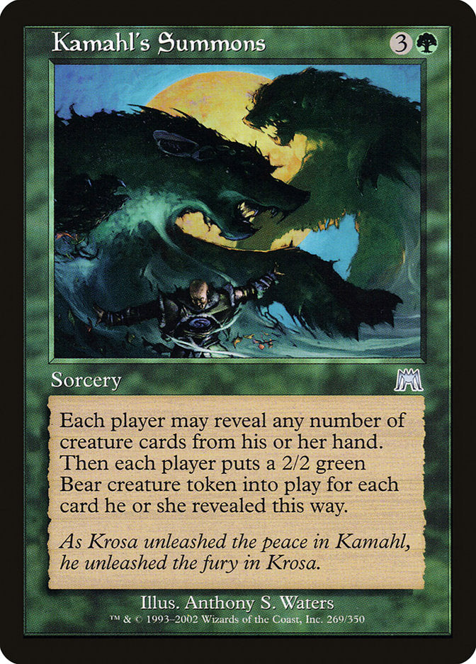 Kamahl's Summons [Onslaught] | Play N Trade Winnipeg
