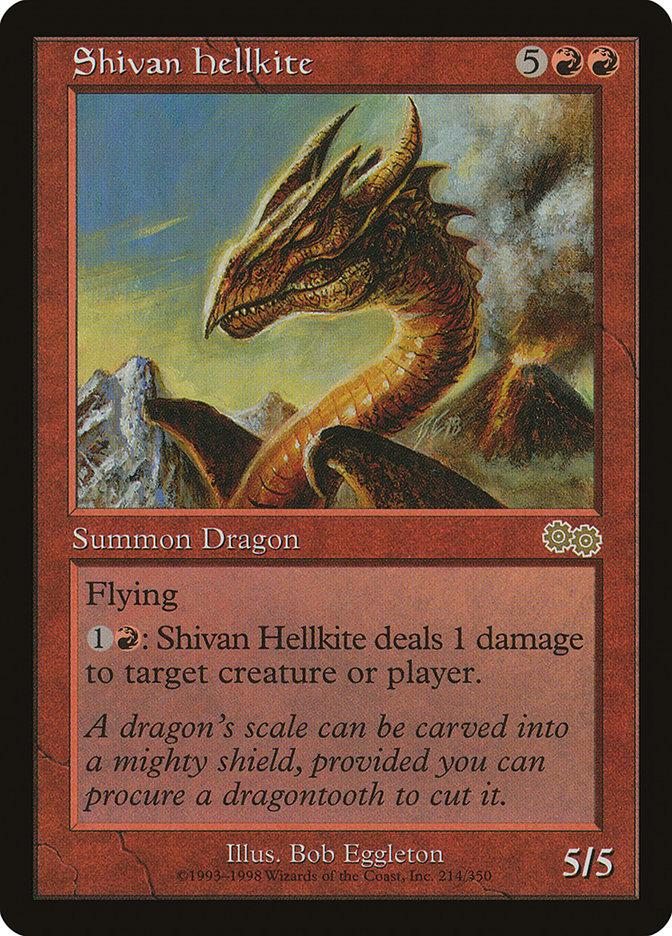 Shivan Hellkite [Urza's Saga] | Play N Trade Winnipeg