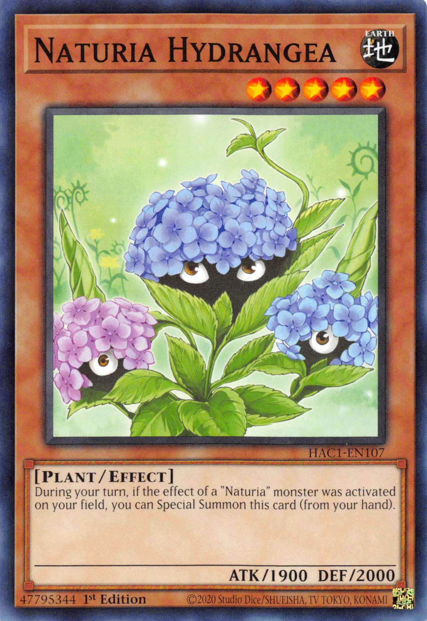 Naturia Hydrangea [HAC1-EN107] Common | Play N Trade Winnipeg